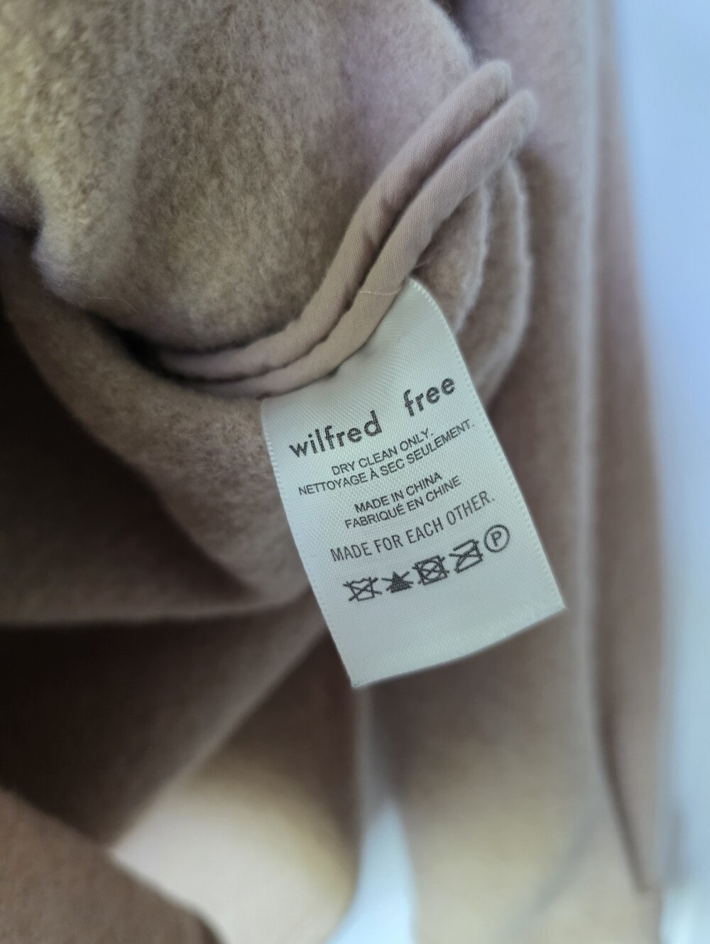 Wilfred Free The Ganna Shirt Jacket Shacket Merino Wool Cream Womens Small - Picture 8 of 9